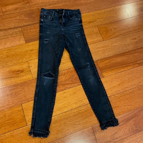 Zara skinny washed black stretchy size 32